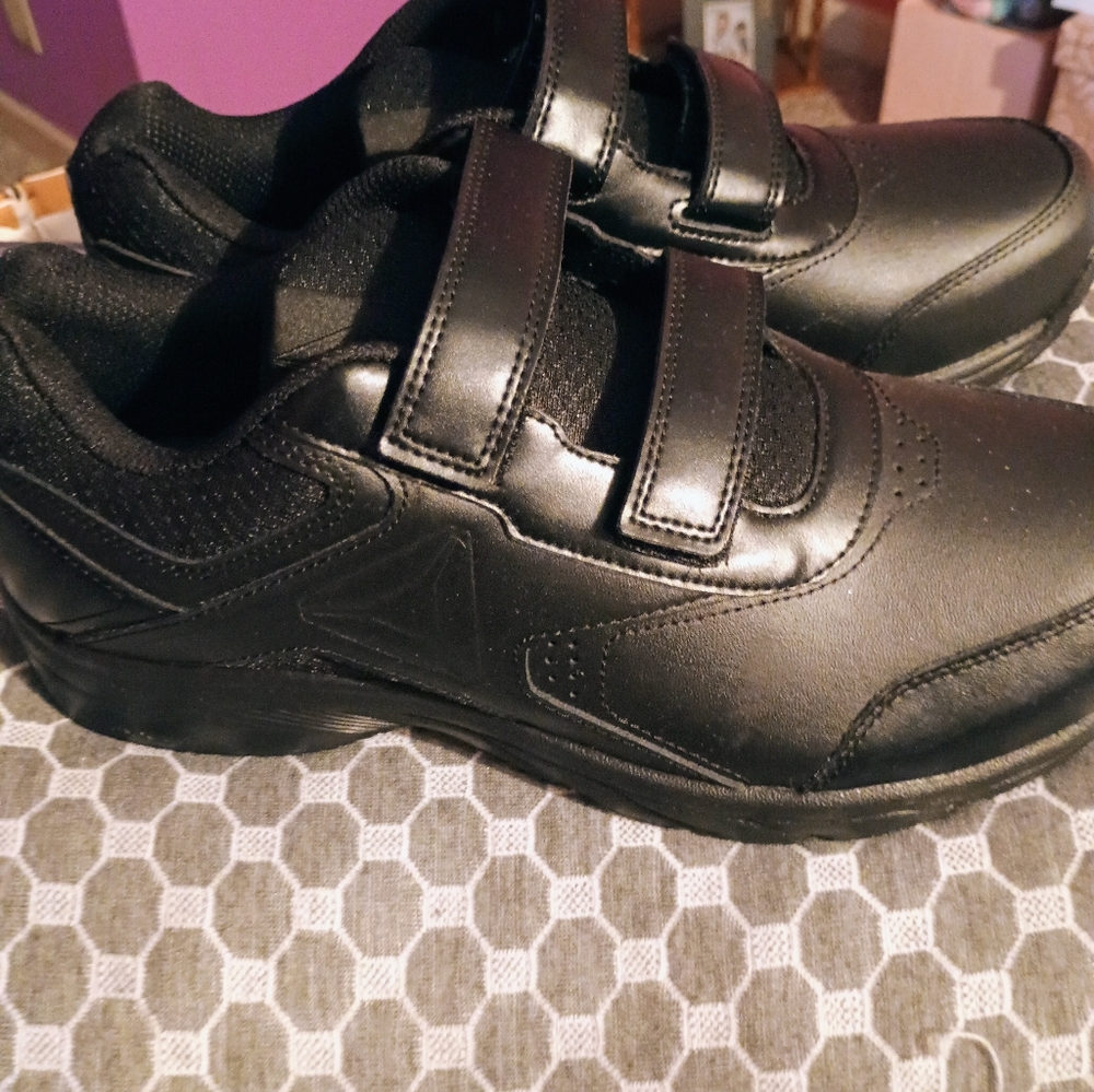 Reebok Black Velcro Sneakers